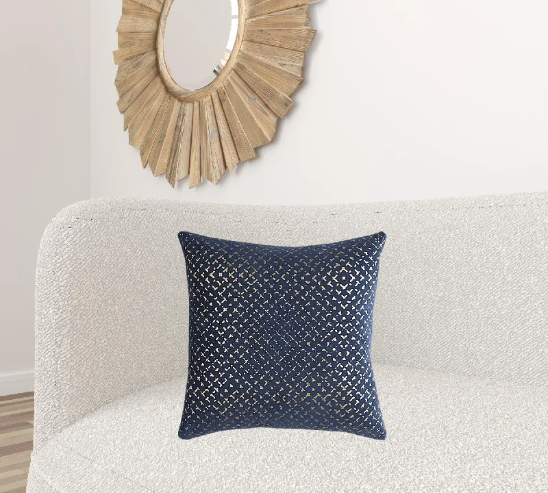 Round Pillows for Boho-Style InteriorsBolster Pillows for Sofa DecorationNavy Gold Cross Hatch Pattern Throw Pillow Round Pillows for Boho-Style InteriorsBolster Pillows for Sofa DecorationNavy Gold Cross Hatch Pattern Throw Pillow