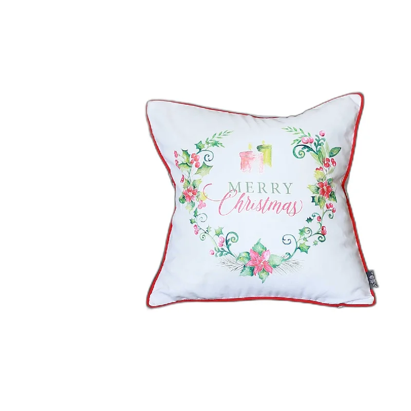 Soft and Fluffy Pillows for Bedroom ComfortDown Alternative Pillows for Ethical ChoicesMerry Christmas Wreath Square Decorative Throw Pillow Cover Soft and Fluffy Pillows for Bedroom ComfortDown Alternative Pillows for Ethical ChoicesMerry Christmas Wreath Square Decorative Throw Pillow Cover