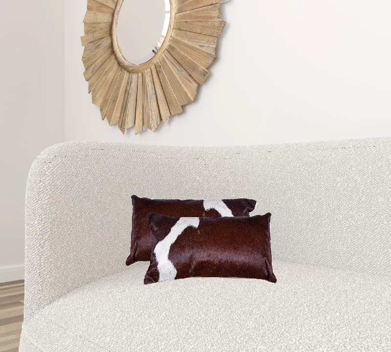 Plush Pillows for a Cozy BedCooling Pillows for Hot Sleepers12" X 20" X 5" Chocolate And White Cowhide Pillow 2 Pack Plush Pillows for a Cozy BedCooling Pillows for Hot Sleepers12" X 20" X 5" Chocolate And White Cowhide Pillow 2 Pack