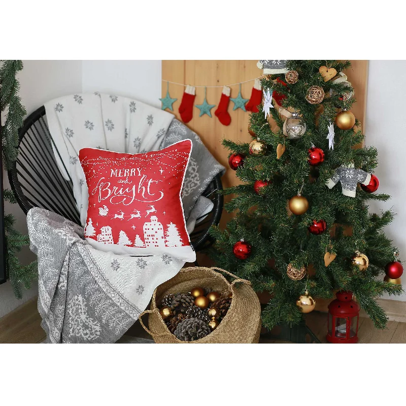 Travel Pillows for Long JourneysDown Alternative Pillows for Ethical Choices18"X18" Red Printed Christmas Decorative Throw Pillow Cover Travel Pillows for Long JourneysDown Alternative Pillows for Ethical Choices18"X18" Red Printed Christmas Decorative Throw Pillow Cover