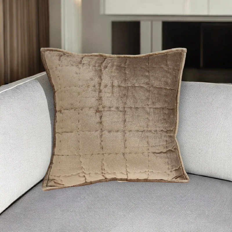 Cooling Pillows for Hot SleepersAdjustable Pillows for Customized Comfort20" X 7" X 20" Transitional Taupe Solid Quilted Pillow Cover With Poly Insert Cooling Pillows for Hot SleepersAdjustable Pillows for Customized Comfort20" X 7" X 20" Transitional Taupe Solid Quilted Pillow Cover With Poly Insert