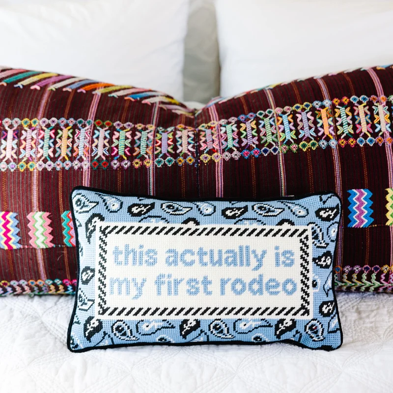 Silk Pillows for Smooth Skin and HairBack Support Pillows for Office ChairsFirst Rodeo Needlepoint Pillow Silk Pillows for Smooth Skin and HairBack Support Pillows for Office ChairsFirst Rodeo Needlepoint Pillow