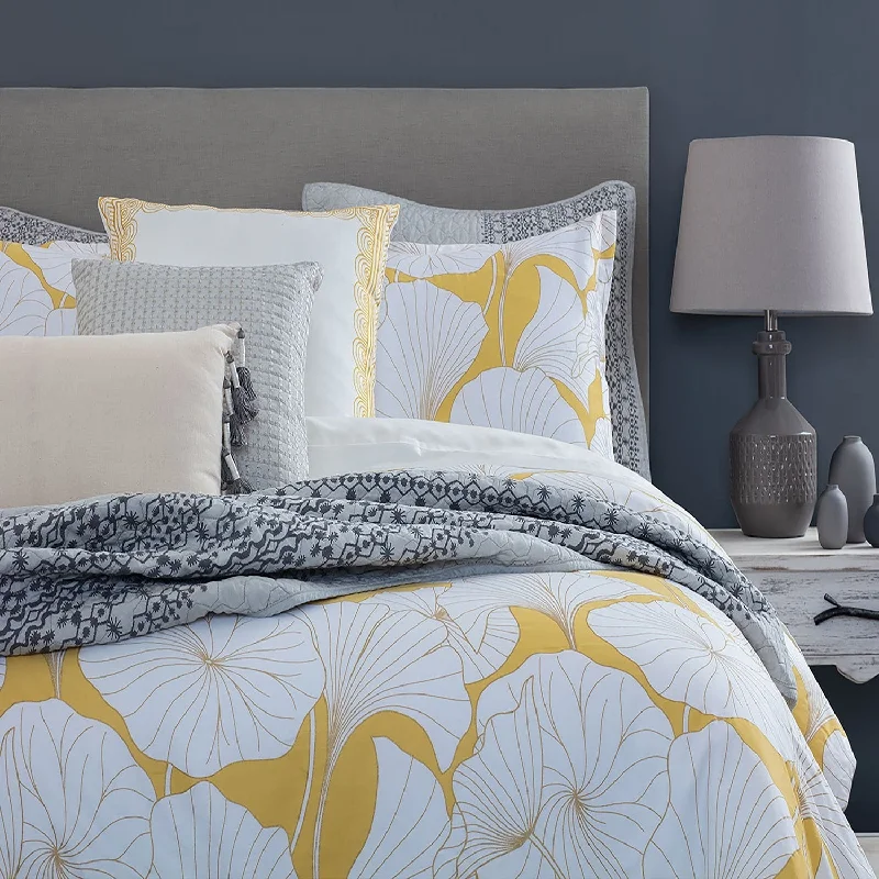 Microfiber - filled comforters that are lightweight and easy to care forNikki Chu Gingko 3-Piece Cotton Comforter Set Microfiber - filled comforters that are lightweight and easy to care forNikki Chu Gingko 3-Piece Cotton Comforter Set