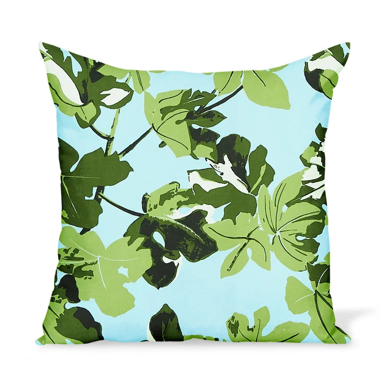 Travel Pillows for Long JourneysTravel Pillows for Long JourneysPeter Dunham Textiles Outdoor Fig Leaf in Original on Blue Pillow Travel Pillows for Long JourneysTravel Pillows for Long JourneysPeter Dunham Textiles Outdoor Fig Leaf in Original on Blue Pillow