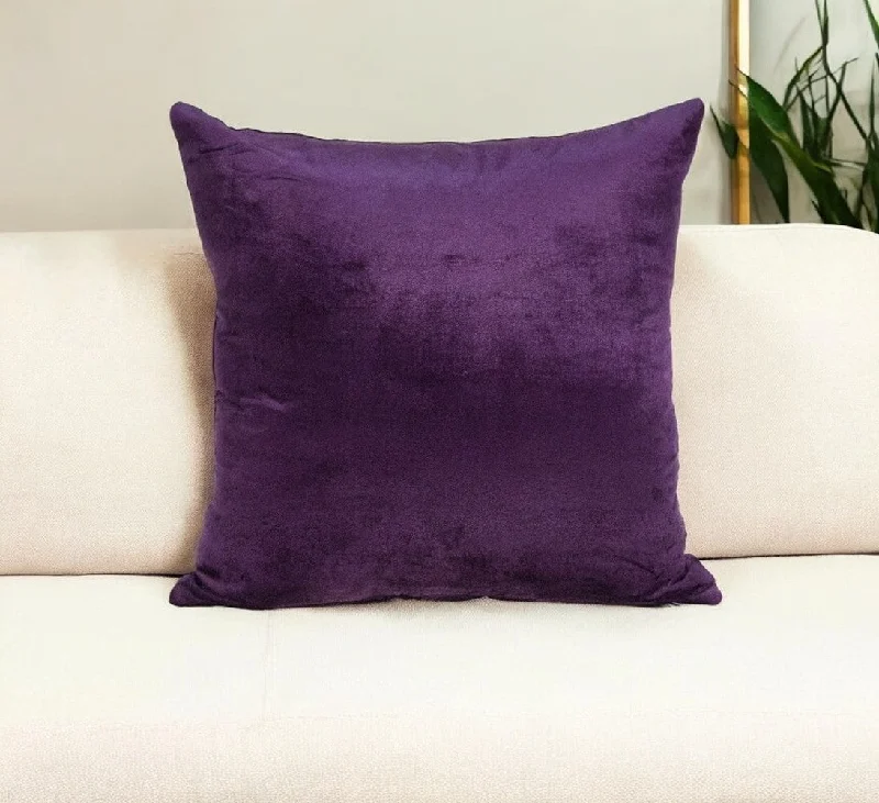 Feather Pillows for a Luxurious SleepDown Alternative Pillows for Ethical Choices18" Purple Cotton Blend Throw Pillow Feather Pillows for a Luxurious SleepDown Alternative Pillows for Ethical Choices18" Purple Cotton Blend Throw Pillow
