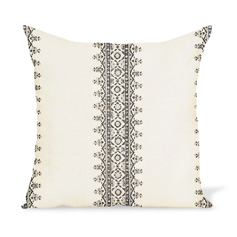 Cotton Pillows for Natural ComfortSquare Pillows for Modern Home DecorPeter Dunham Textiles Isfahan Stripe in Charcoal Pillow Cotton Pillows for Natural ComfortSquare Pillows for Modern Home DecorPeter Dunham Textiles Isfahan Stripe in Charcoal Pillow