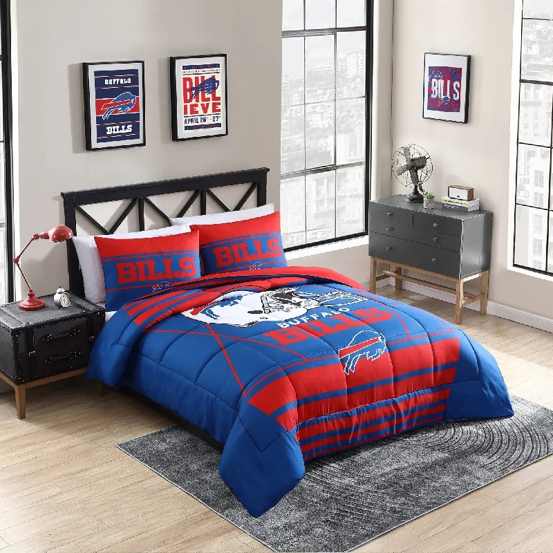 Bamboo - fiber - filled comforters with antibacterial and breathable qualitiesBuffalo Bills NFL Licensed "Crosser" Comforter & Sham Set Bamboo - fiber - filled comforters with antibacterial and breathable qualitiesBuffalo Bills NFL Licensed "Crosser" Comforter & Sham Set