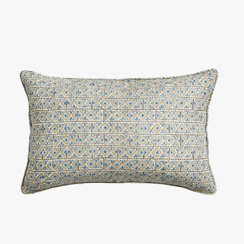 Bolster Pillows for Sofa DecorationKids Pillows with Fun DesignsIshtar Fresh Azure Lumbar Pillow Cover Bolster Pillows for Sofa DecorationKids Pillows with Fun DesignsIshtar Fresh Azure Lumbar Pillow Cover