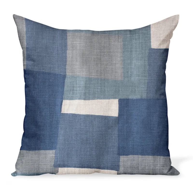 Cotton Pillows for Natural ComfortCotton Pillows for Natural ComfortPeter Dunham Textiles Collage in Indigo/Gray Pillow Cotton Pillows for Natural ComfortCotton Pillows for Natural ComfortPeter Dunham Textiles Collage in Indigo/Gray Pillow