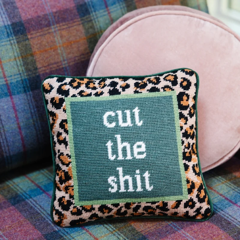Plush Pillows for a Cozy BedMemory Foam Pillows for Neck SupportCut The Shit Needlepoint Pillow Plush Pillows for a Cozy BedMemory Foam Pillows for Neck SupportCut The Shit Needlepoint Pillow