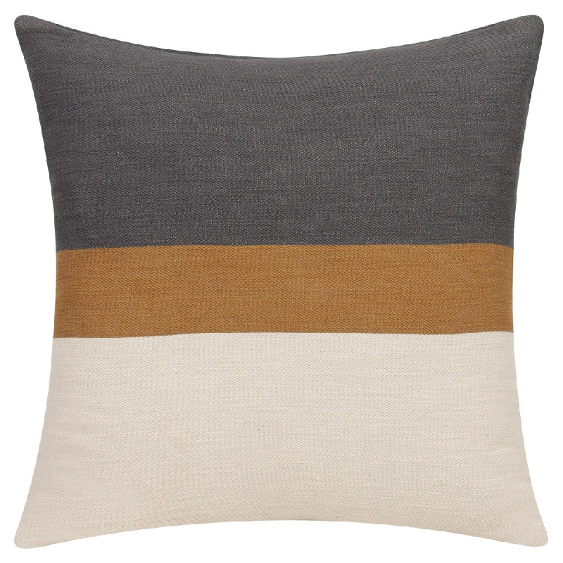 Travel Pillows for Long JourneysOrthopedic Pillows for Back Pain Relief20" X 20" Brown Striped Cotton Zippered Pillow