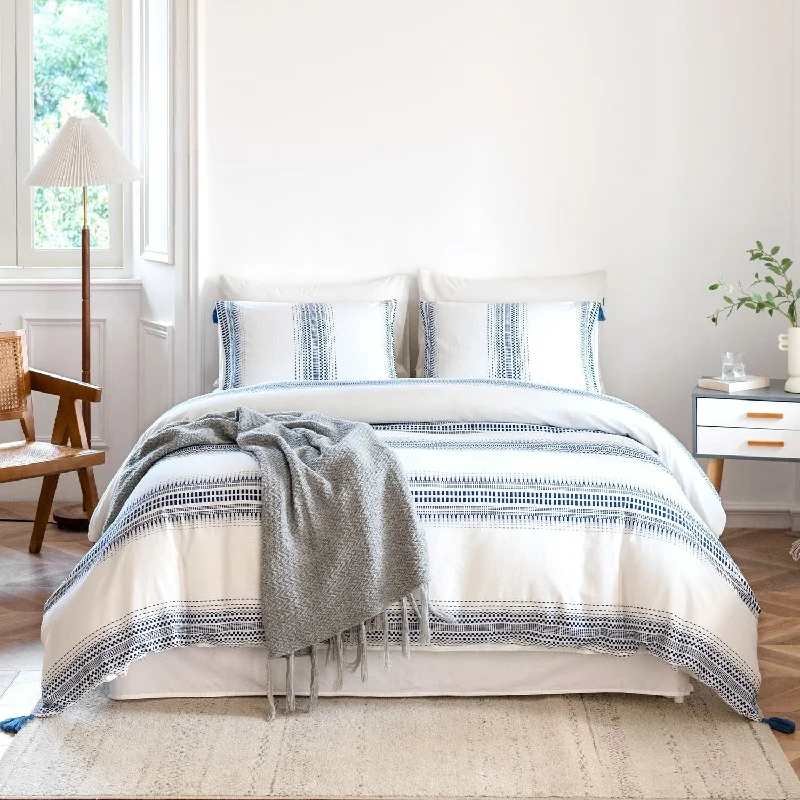 Down - filled comforters for supreme warmth and lightnessBedding Standard Cotton Printed 3 Piece Duvet Cover Set Down - filled comforters for supreme warmth and lightnessBedding Standard Cotton Printed 3 Piece Duvet Cover Set