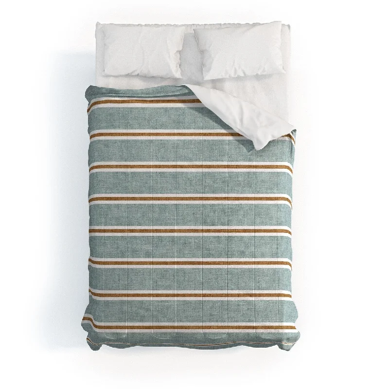 Synthetic - filled comforters like polyester for affordability and hypoallergenic propertiesLittle Arrow Design Co Cadence Stripes Dusty Blue Made To Order Full Comforter Set Synthetic - filled comforters like polyester for affordability and hypoallergenic propertiesLittle Arrow Design Co Cadence Stripes Dusty Blue Made To Order Full Comforter Set