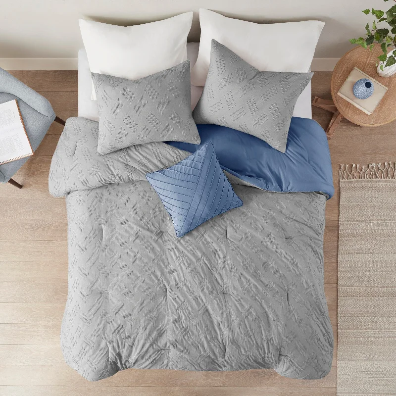 Queen - size comforters for standard queen - sized mattressesMadison Park Harlow 4 Piece Organic Cotton Comforter Set Queen - size comforters for standard queen - sized mattressesMadison Park Harlow 4 Piece Organic Cotton Comforter Set