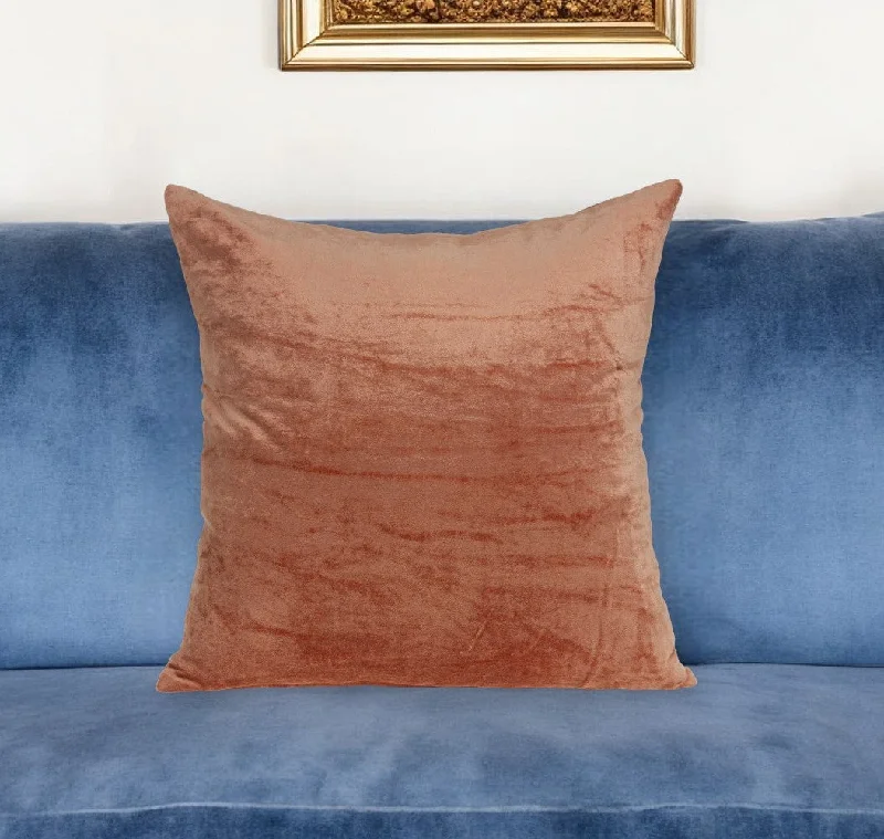 Down Alternative Pillows for Ethical ChoicesHypoallergenic Pillows for Allergy Sufferers18" X 7" X 18" Transitional Orange Solid Pillow Cover With Poly Insert Down Alternative Pillows for Ethical ChoicesHypoallergenic Pillows for Allergy Sufferers18" X 7" X 18" Transitional Orange Solid Pillow Cover With Poly Insert