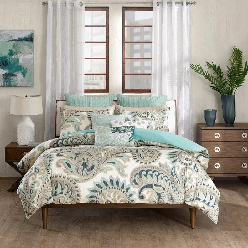 Wool - filled comforters with natural moisture - wicking and temperature - regulating featuresCopper Grove Mamurras 3-piece Cotton Comforter Mini Set Wool - filled comforters with natural moisture - wicking and temperature - regulating featuresCopper Grove Mamurras 3-piece Cotton Comforter Mini Set
