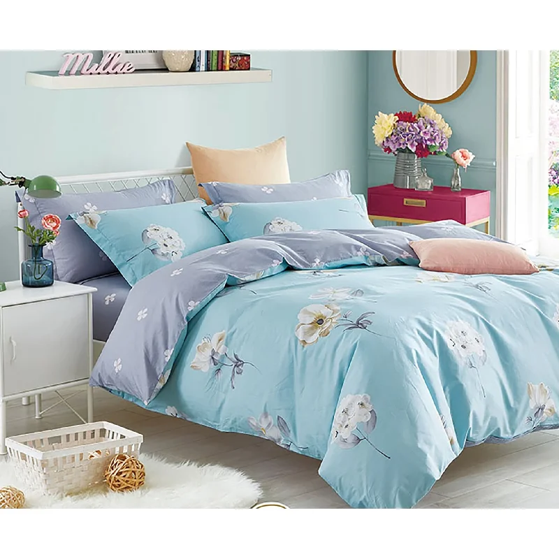 Synthetic - filled comforters like polyester for affordability and hypoallergenic propertiesLillian Blue/Yellow Floral 100% Cotton Reversible Comforter Set Synthetic - filled comforters like polyester for affordability and hypoallergenic propertiesLillian Blue/Yellow Floral 100% Cotton Reversible Comforter Set