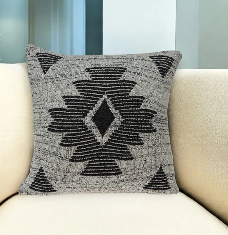 Cotton Pillows for Natural ComfortCooling Pillows for Hot Sleepers20" X 7" X 20" Southwest Gray Cotton Pillow Cover With Poly Insert Cotton Pillows for Natural ComfortCooling Pillows for Hot Sleepers20" X 7" X 20" Southwest Gray Cotton Pillow Cover With Poly Insert