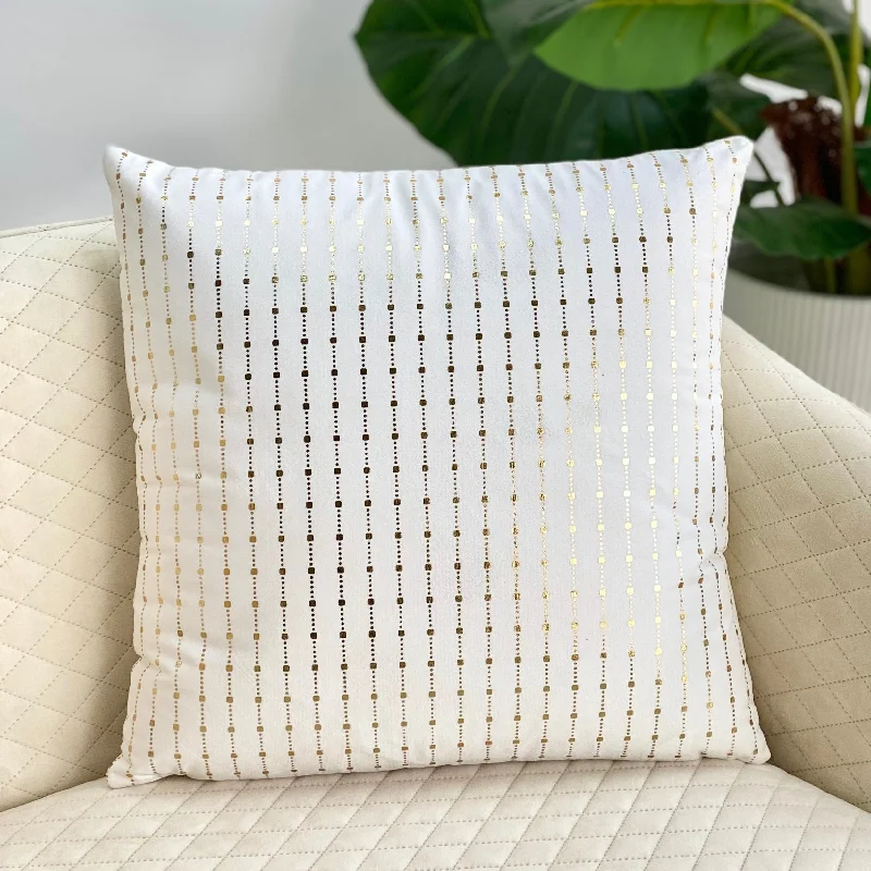 Square Pillows for Modern Home DecorDecorative Pillows for Living Room MakeoverGolden Dots Snow White Pillow Square Pillows for Modern Home DecorDecorative Pillows for Living Room MakeoverGolden Dots Snow White Pillow