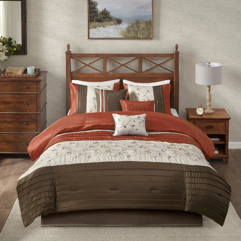 Cotton - filled comforters for a breathable and natural sleep experienceMadison Park Mandara 7-Piece Comforter Set Cotton - filled comforters for a breathable and natural sleep experienceMadison Park Mandara 7-Piece Comforter Set