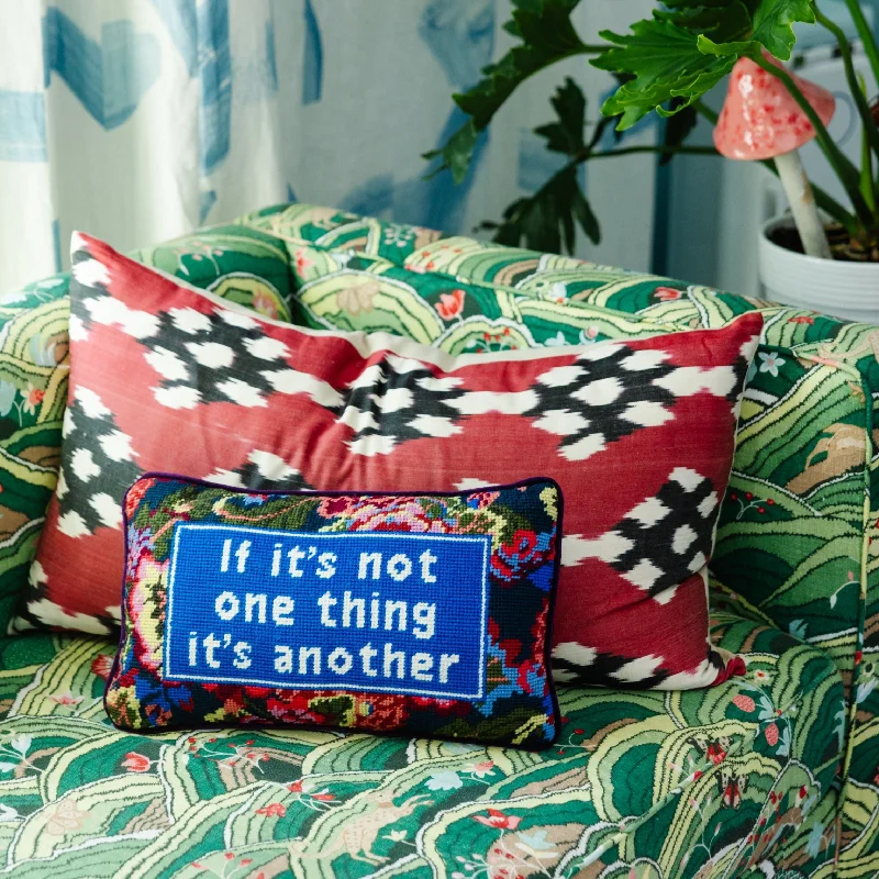 Plush Pillows for a Cozy BedLumbar Support Pillows for Car SeatsNot One Thing Needlepoint Pillow Plush Pillows for a Cozy BedLumbar Support Pillows for Car SeatsNot One Thing Needlepoint Pillow