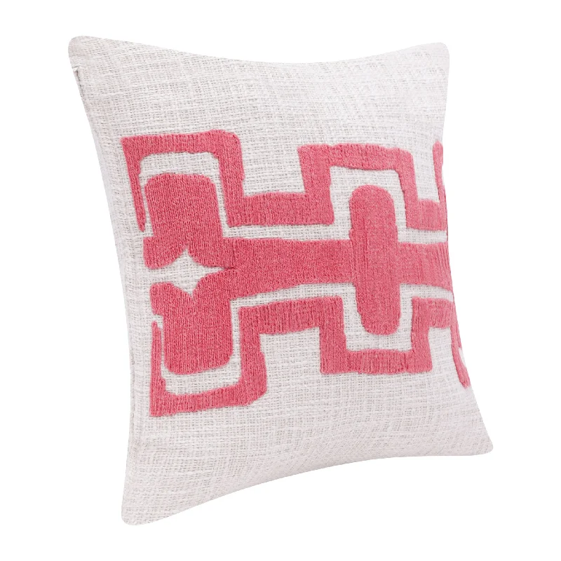 Down Alternative Pillows for Ethical ChoicesPregnancy Pillows for Expectant Mothers20" X 20" Coral And Ivory 100% Cotton Geometric Zippered Pillow Down Alternative Pillows for Ethical ChoicesPregnancy Pillows for Expectant Mothers20" X 20" Coral And Ivory 100% Cotton Geometric Zippered Pillow