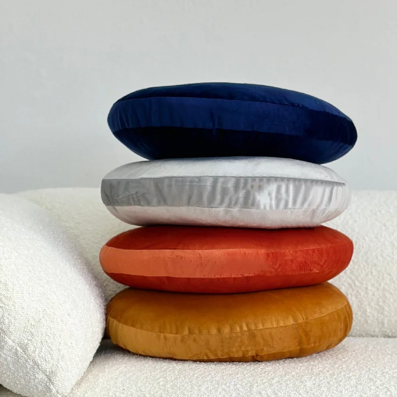 Soft and Fluffy Pillows for Bedroom ComfortPlush Pillows for a Cozy BedBonbon Round Velvet Gray Pillow Soft and Fluffy Pillows for Bedroom ComfortPlush Pillows for a Cozy BedBonbon Round Velvet Gray Pillow