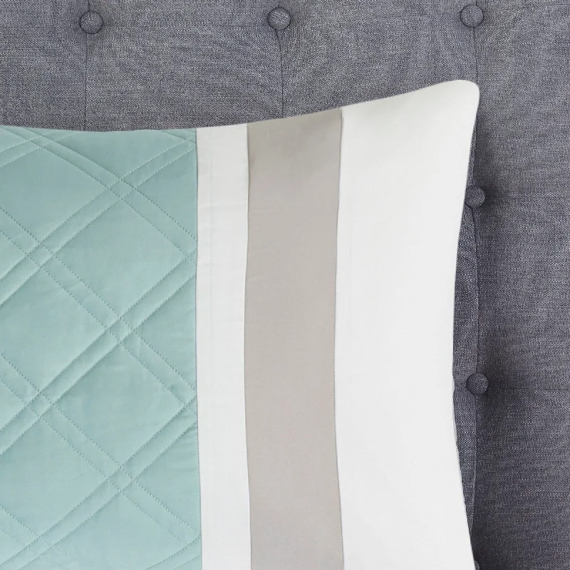 Latex - filled comforters with a bouncy texture and good support510 Design Livingston Seafoam 8 Piece Comforter Set Latex - filled comforters with a bouncy texture and good support510 Design Livingston Seafoam 8 Piece Comforter Set