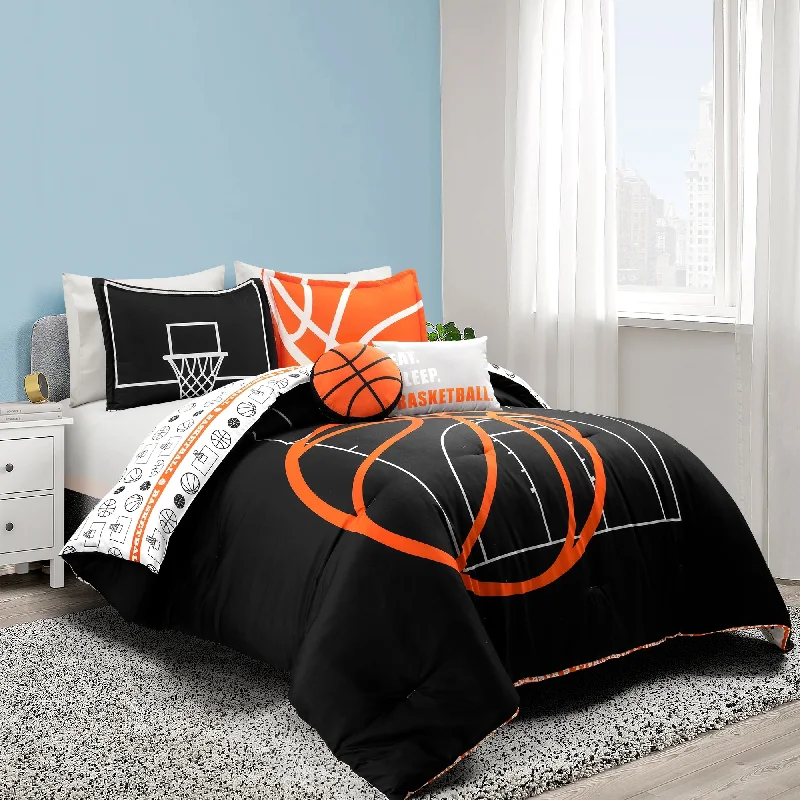 King - size comforters to fit large king - sized beds perfectlyLush Decor Basketball Game Reversible Oversized Comforter Set King - size comforters to fit large king - sized beds perfectlyLush Decor Basketball Game Reversible Oversized Comforter Set