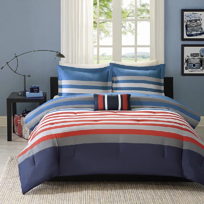 King - size comforters to fit large king - sized beds perfectlyMi Zone Noah 4-piece Comforter Set King - size comforters to fit large king - sized beds perfectlyMi Zone Noah 4-piece Comforter Set