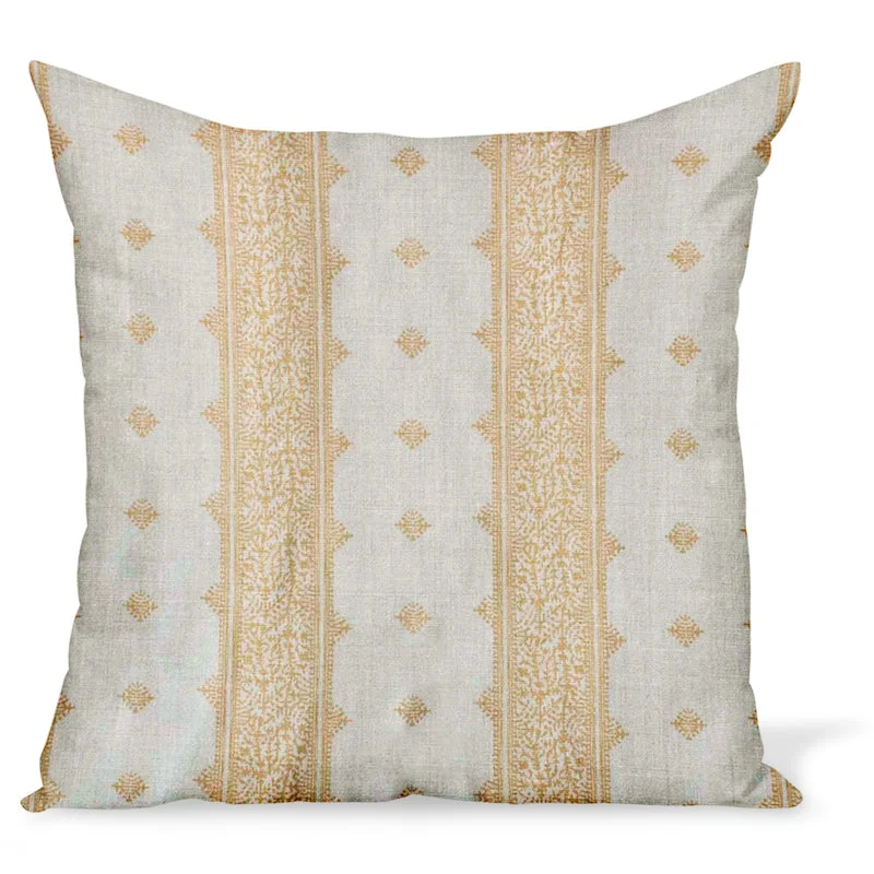 Cooling Pillows for Hot SleepersCotton Pillows for Natural ComfortPeter Dunham Textiles Fez Stripe in Gold/Natural Pillow Cooling Pillows for Hot SleepersCotton Pillows for Natural ComfortPeter Dunham Textiles Fez Stripe in Gold/Natural Pillow