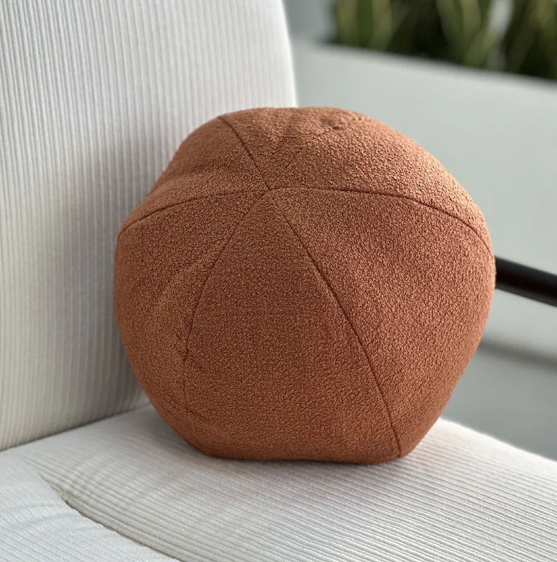 Silk Pillows for Smooth Skin and HairSoft and Fluffy Pillows for Bedroom ComfortBouclé Terractota Ball Throw Pillow Silk Pillows for Smooth Skin and HairSoft and Fluffy Pillows for Bedroom ComfortBouclé Terractota Ball Throw Pillow