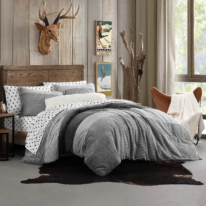 Microfiber - filled comforters that are lightweight and easy to care forG.H. Bass & Co. Cozy Colorblock Corduroy Comforter Set Microfiber - filled comforters that are lightweight and easy to care forG.H. Bass & Co. Cozy Colorblock Corduroy Comforter Set