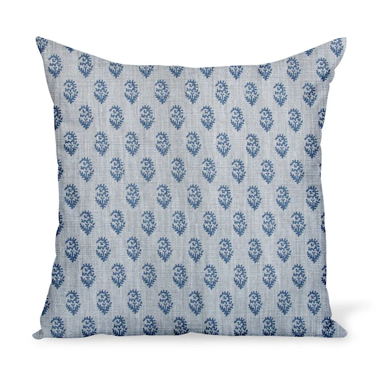 Firm Pillows for Side SleepersMemory Foam Pillows for Neck SupportPeter Dunham Textiles Rajmata Tonal in Mist/Indigo Pillow Firm Pillows for Side SleepersMemory Foam Pillows for Neck SupportPeter Dunham Textiles Rajmata Tonal in Mist/Indigo Pillow