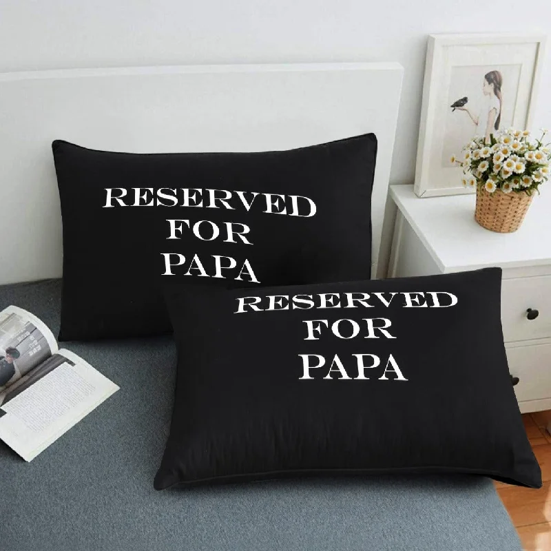 Kids Pillows with Fun DesignsLumbar Support Pillows for Car SeatsText Pillow-Reserved For Papa Kids Pillows with Fun DesignsLumbar Support Pillows for Car SeatsText Pillow-Reserved For Papa