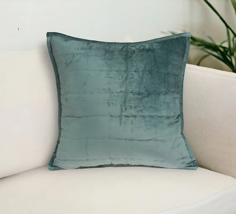 Cotton Pillows for Natural ComfortFeather Pillows for a Luxurious Sleep20" X 7" X 20" Transitional Sea Foam Solid Quilted Pillow Cover With Poly Insert Cotton Pillows for Natural ComfortFeather Pillows for a Luxurious Sleep20" X 7" X 20" Transitional Sea Foam Solid Quilted Pillow Cover With Poly Insert