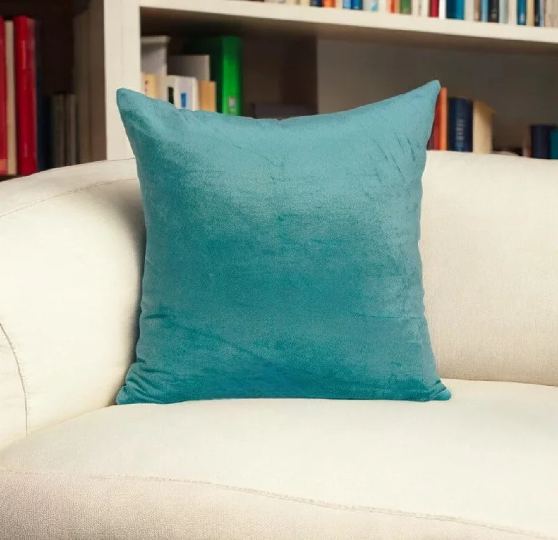 Silk Pillows for Smooth Skin and HairBolster Pillows for Sofa Decoration22" X 7" X 22" Transitional Aqua Solid Pillow Cover With Poly Insert Silk Pillows for Smooth Skin and HairBolster Pillows for Sofa Decoration22" X 7" X 22" Transitional Aqua Solid Pillow Cover With Poly Insert