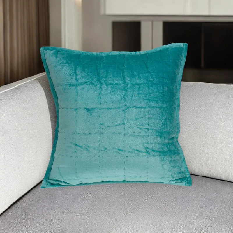 Plush Pillows for a Cozy BedFirm Pillows for Side Sleepers20" X 7" X 20" Transitional Aqua Solid Quilted Pillow Cover With Poly Insert Plush Pillows for a Cozy BedFirm Pillows for Side Sleepers20" X 7" X 20" Transitional Aqua Solid Quilted Pillow Cover With Poly Insert