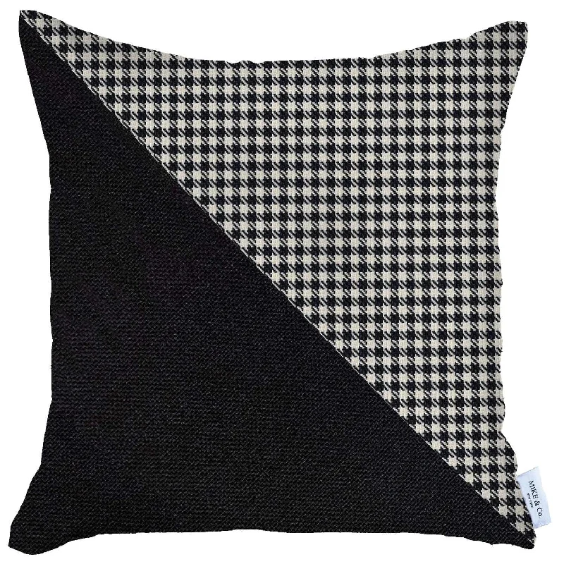 Orthopedic Pillows for Back Pain ReliefCotton Pillows for Natural Comfort18" X 18" Black And White Houndstooth Zippered Handmade Polyester Throw Pillow Cover Orthopedic Pillows for Back Pain ReliefCotton Pillows for Natural Comfort18" X 18" Black And White Houndstooth Zippered Handmade Polyester Throw Pillow Cover