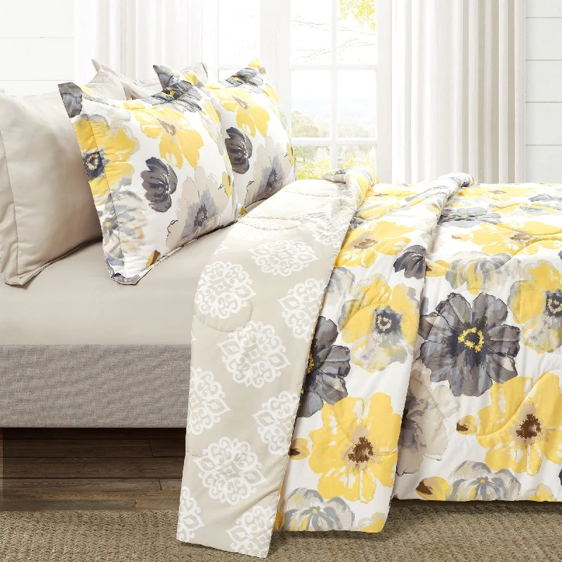 Cotton - filled comforters for a breathable and natural sleep experienceLush Decor Leah 6 Piece Comforter Set Cotton - filled comforters for a breathable and natural sleep experienceLush Decor Leah 6 Piece Comforter Set