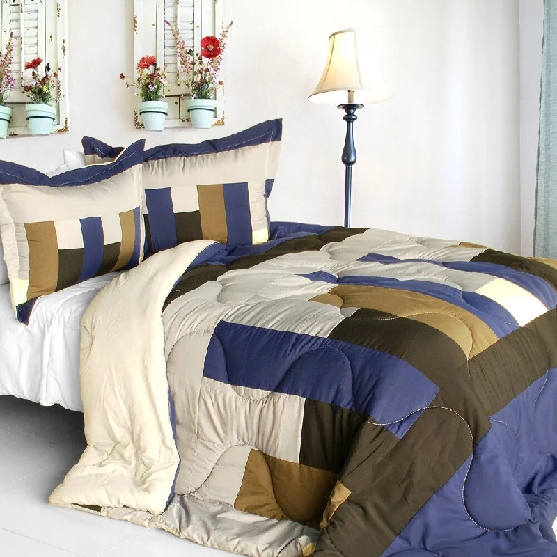 Full - size comforters suitable for full - sized beds in guest rooms or small bedroomsComposing a Life Quilted Patchwork Down Alternative Comforter Set Full - size comforters suitable for full - sized beds in guest rooms or small bedroomsComposing a Life Quilted Patchwork Down Alternative Comforter Set