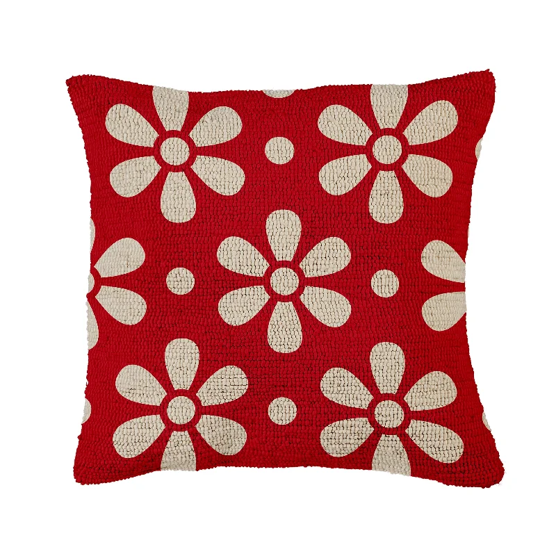 Pregnancy Pillows for Expectant MothersBolster Pillows for Sofa DecorationIndoor/Outdoor Hooked Polypropylene Daisy Throw Pillow, Red Pregnancy Pillows for Expectant MothersBolster Pillows for Sofa DecorationIndoor/Outdoor Hooked Polypropylene Daisy Throw Pillow, Red