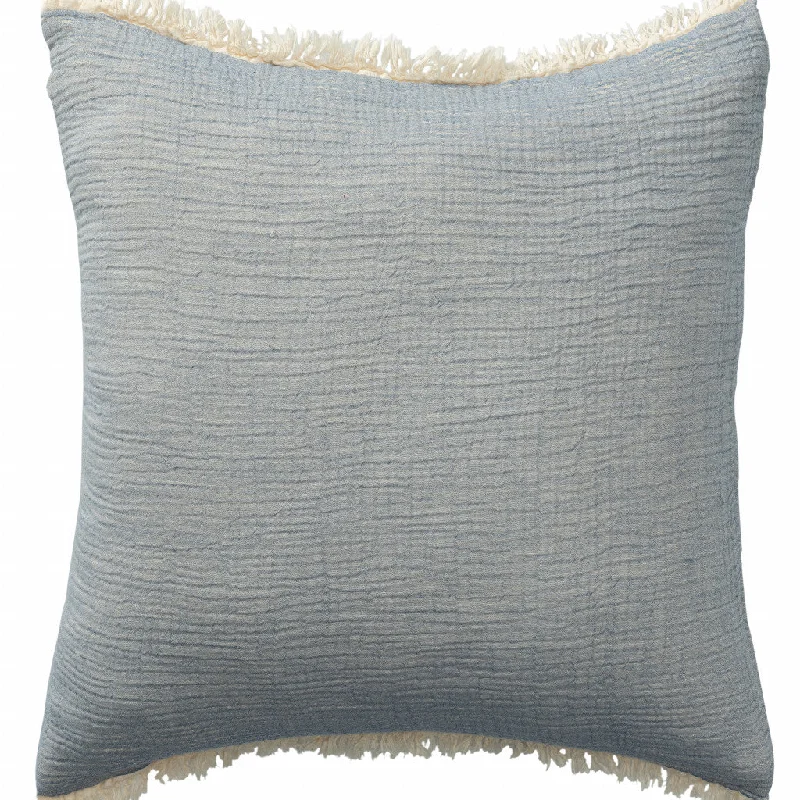 Decorative Pillows for Living Room MakeoverBolster Pillows for Sofa Decoration20" X 20" Blue Gray And Cream 100% Cotton Zippered Pillow Decorative Pillows for Living Room MakeoverBolster Pillows for Sofa Decoration20" X 20" Blue Gray And Cream 100% Cotton Zippered Pillow