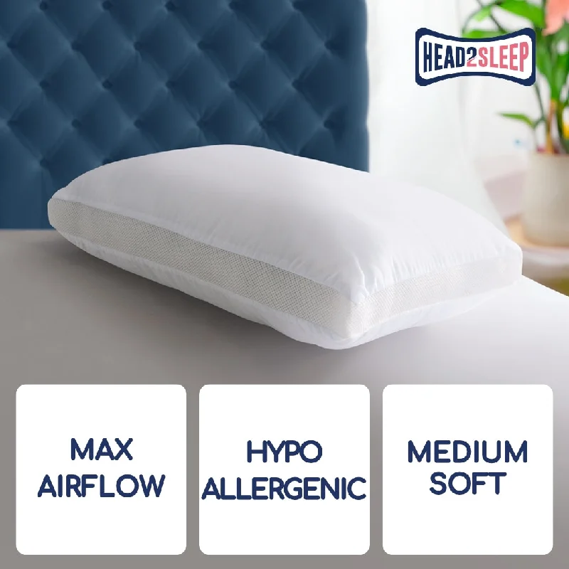 Down Alternative Pillows for Ethical ChoicesCotton Pillows for Natural ComfortHead2Sleep Breeze Pillow Down Alternative Pillows for Ethical ChoicesCotton Pillows for Natural ComfortHead2Sleep Breeze Pillow