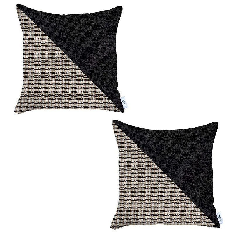 Decorative Pillows for Living Room MakeoverSoft and Fluffy Pillows for Bedroom ComfortSet Of 2 Brown Houndstooth Pillow Covers Decorative Pillows for Living Room MakeoverSoft and Fluffy Pillows for Bedroom ComfortSet Of 2 Brown Houndstooth Pillow Covers