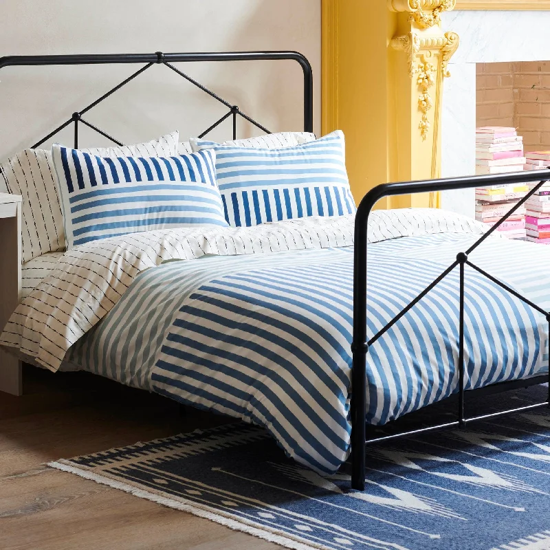 King - size comforters to fit large king - sized beds perfectlyNovogratz by Utica Painterly Stripe Blue Comforter Set King - size comforters to fit large king - sized beds perfectlyNovogratz by Utica Painterly Stripe Blue Comforter Set