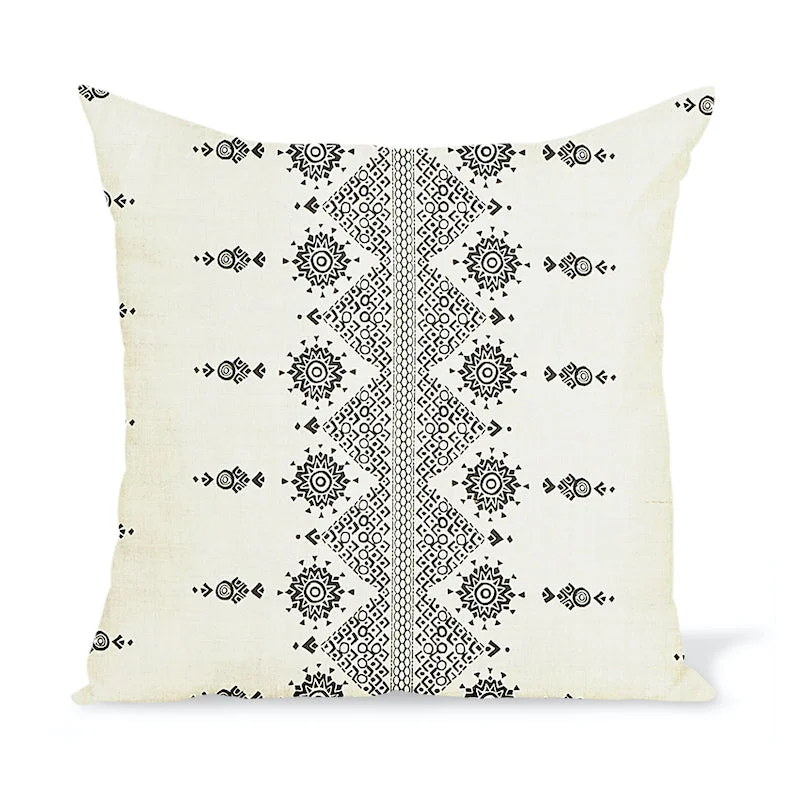 Memory Foam Pillows for Neck SupportTravel Pillows for Long JourneysPeter Dunham Textiles Carmania in Black on Natural Pillow Memory Foam Pillows for Neck SupportTravel Pillows for Long JourneysPeter Dunham Textiles Carmania in Black on Natural Pillow
