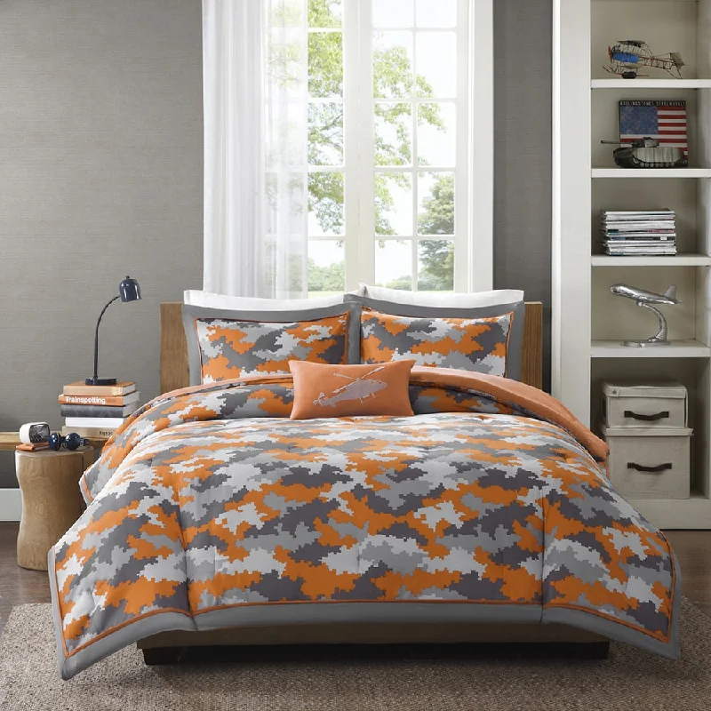 Down - filled comforters for supreme warmth and lightnessMi Zone Mikey Orange Comforter Set Down - filled comforters for supreme warmth and lightnessMi Zone Mikey Orange Comforter Set