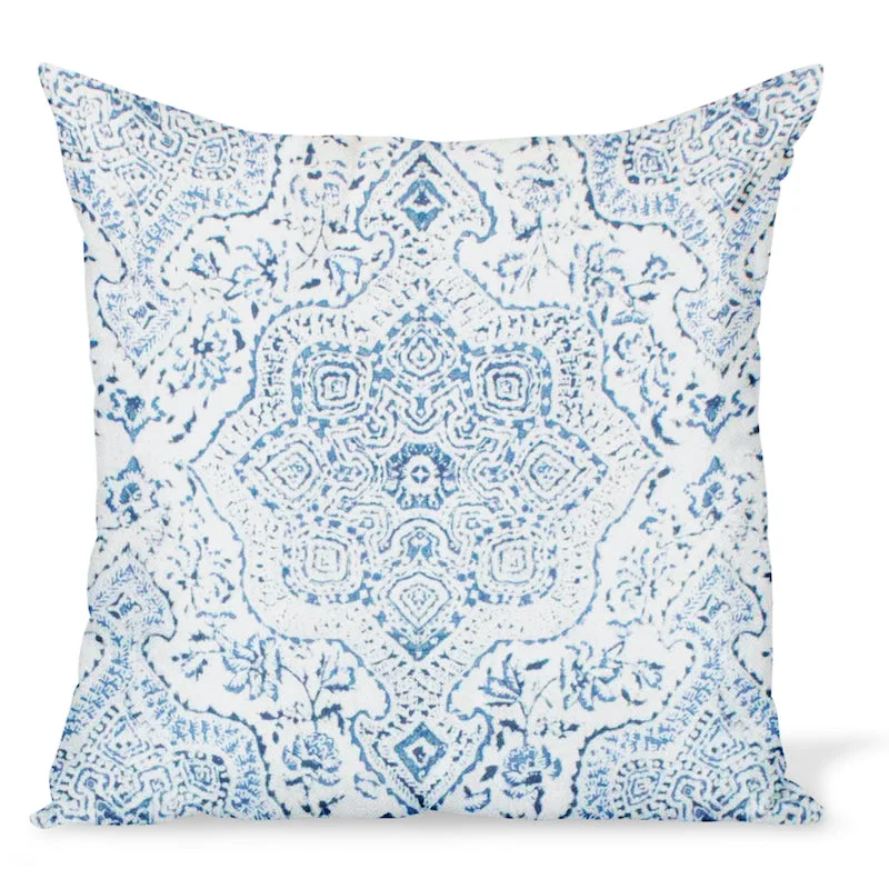 Cooling Pillows for Hot SleepersAdjustable Pillows for Customized ComfortPeter Dunham Textiles Deeg in Blue on White Pillow Cooling Pillows for Hot SleepersAdjustable Pillows for Customized ComfortPeter Dunham Textiles Deeg in Blue on White Pillow