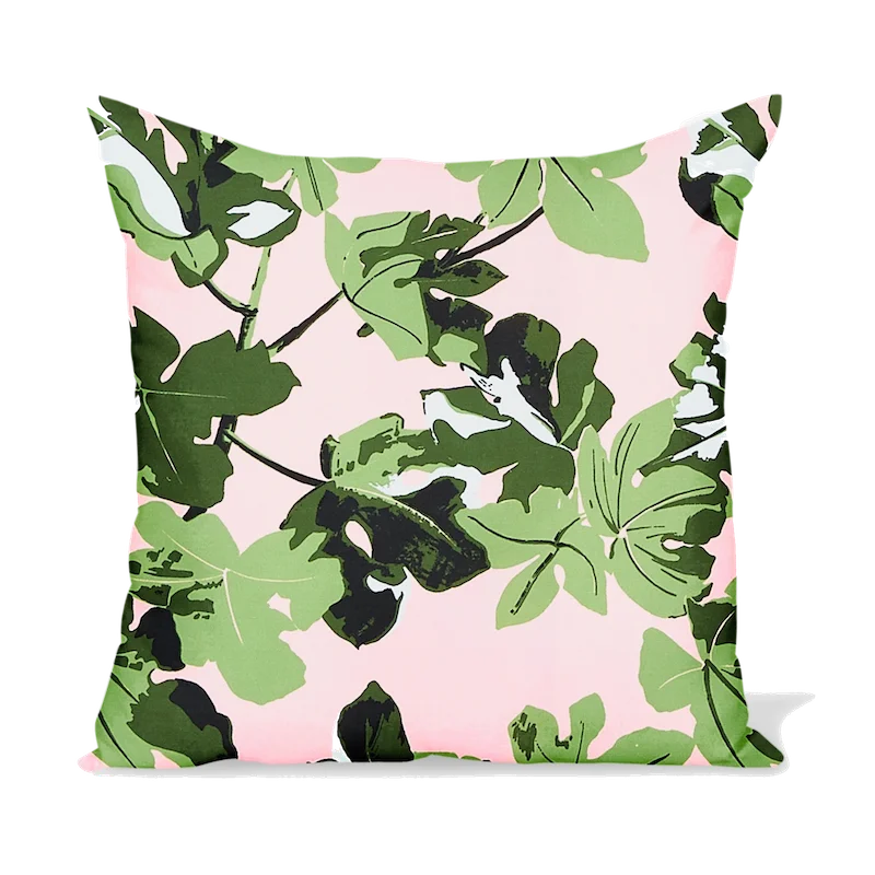 Feather Pillows for a Luxurious SleepFeather Pillows for a Luxurious SleepPeter Dunham Textiles Outdoor Fig Leaf in Original on Pink Pillow Feather Pillows for a Luxurious SleepFeather Pillows for a Luxurious SleepPeter Dunham Textiles Outdoor Fig Leaf in Original on Pink Pillow